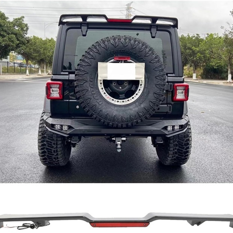JEEP WRANGLER JL 2018+ TYLNY TUNINGOWY SPOILER ZE ŚWIATŁEM STOPU LED