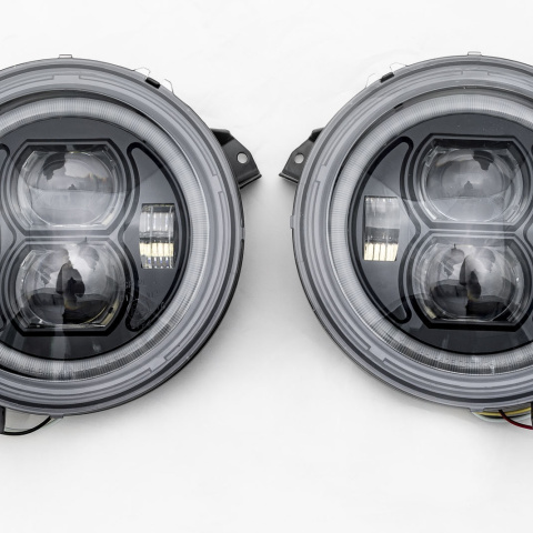 JEEP WRANGLER JL 2018+ LAMPY PRZEDNIE LED 9 CALI