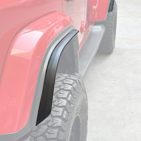 Dokładki poszerzeń błotników wyskich 5 cm Jeep Wrangler JL 2018+ tylko Rubicon w wersji amerykańskiej 