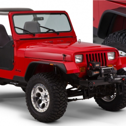Poszerzenia nadkoli Bushwacker Flat Style - Jeep Wrangler YJ