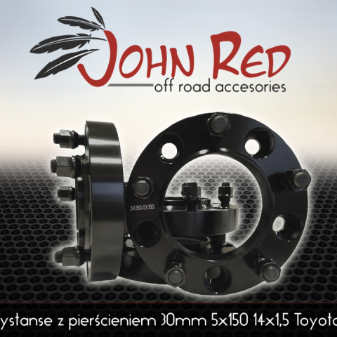 Dystanse z pierścieniem 30mm 5x150 14x1,5 Toyota