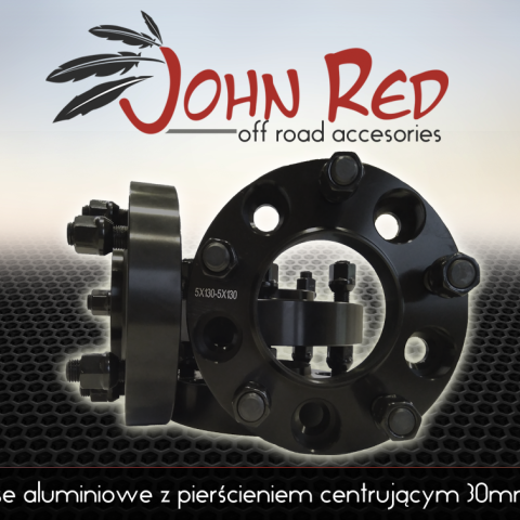 Dystanse aluminiowe z pierścieniem 30mm 5x130 Mercedes Gelenda