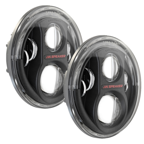 Reflektory przednie LED JW Speaker 8700 Evolution J2 Czarne - Jeep Wrangler JK