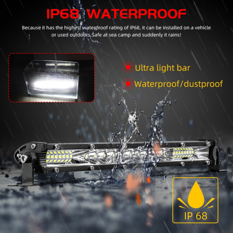 Nowość!!! listwa LED slim 2,7cm wysokości 1311mm - 240W