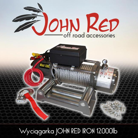 Wyciągarka elektryczna John Red  Iron12000LBS 12V