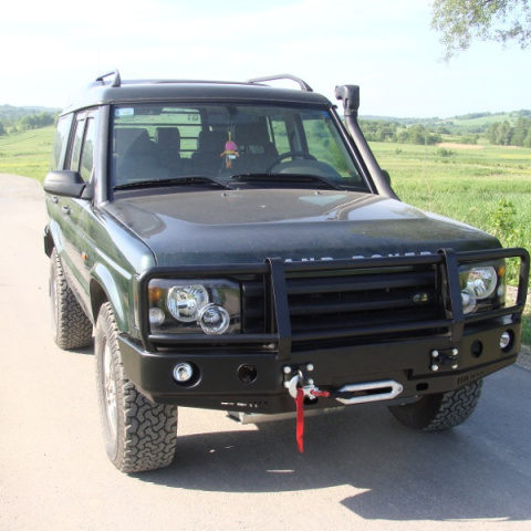 Zderzak przedni stalowy HD Land Rover Discovery TD5 z płytą pod